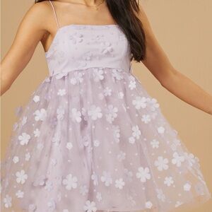 Floral Lavender Kids Dress
